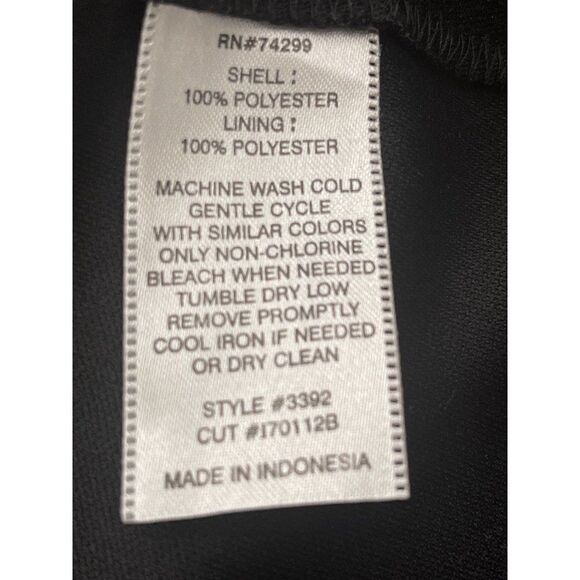 EN FOCUS Studio Black and White Empire Waist Dress Size 6 - Picture 8 of 8